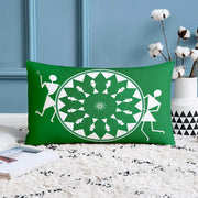 Traditional Printed Cotton Canvas Rectangular Cushion Cover Set of 2